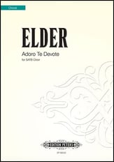 Adore te Devote SATB choral sheet music cover